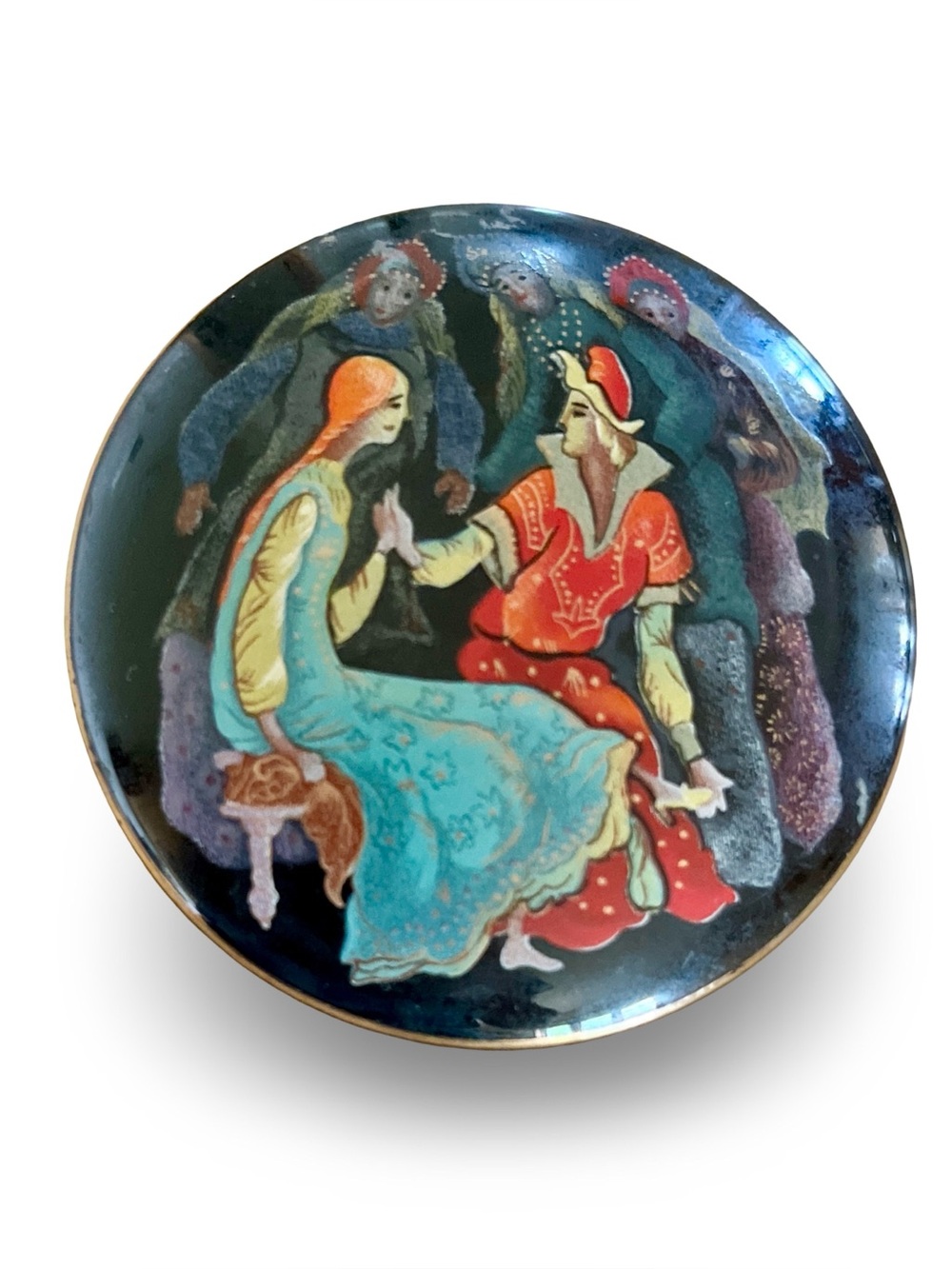 Masterpieces of the Russian Ballet 1988 Franklin Mint Cinderella Porcelain Box